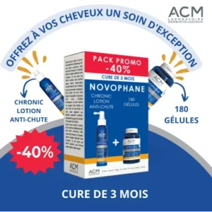 ACM PACK Novophane Chronic Lotion Anti-chute + Novophane 180 Gelules