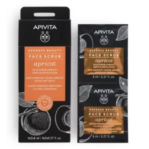 APIVITA EXPRESS BEAUTY Gommage Visage Exfoliation Douce à l'Abricot 2X8 ML X6