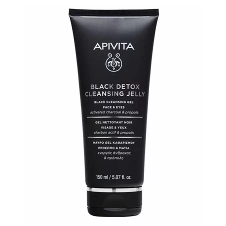 Apivita Gel Nettoyant Noir Visage & Yeux - 150ml