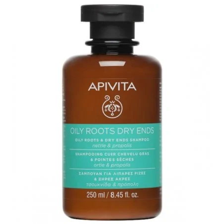 Apivita Shampoing pour Racines Grasses et Pointes Sèches 250ml