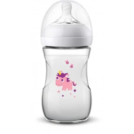 AVENT BIBERON NATURAL 2.0 9OZ UNICORN 260ML SCF070/25