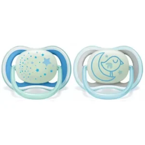Avent Sucette Ultra Air Night 6-18 mois Garçon