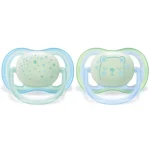 AVENT Sucettes Ultra Air Night 0-6m Garçon scf376/10