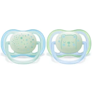 AVENT Sucettes Ultra Air Night 0-6m Garçon scf376/10