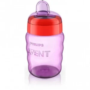 AVENT TASSE MAUVE SANS ANSES ROUGE 260 ML 12M+ FILLE - SCF553/03