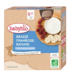Babybio Brassé Framboise Banane 4X85G
