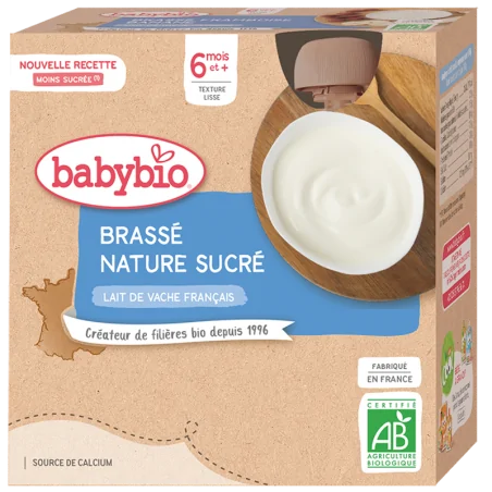 Babybio Brassé Nature Sucré 4X85G