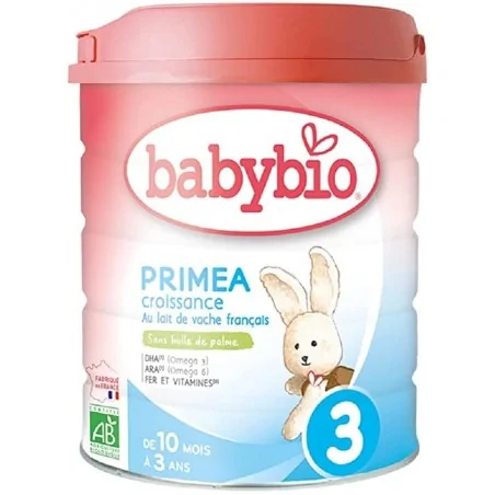 BABYBIO Lait de Croissance Primea 3ème Âge 800G
