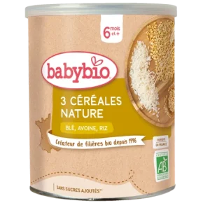 Babybio Trois Céréales Nature Blé Avoine Riz 220G