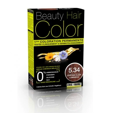 BEAUTY HAIR COLOR Châtain Clair Lumineux 5.34- 160ml