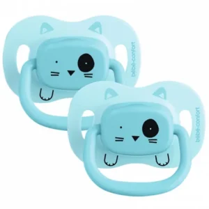 BÉBÉ CONFORT SUCETTES REVERSIBLES - 6/18 M - SILICONE - ANIMALS BLEU X2 6990