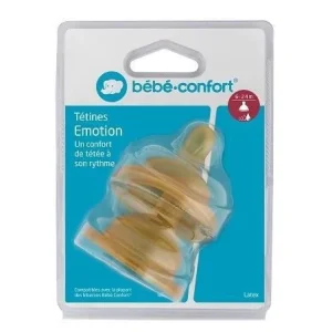BÉBÉ CONFORT TETINES EMOTION - T.3 BOUILLIE (6/24M) - LATEX X2 6968