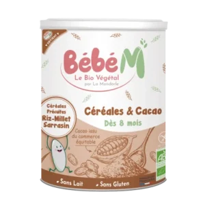 BÉBÉ M CÉRÉALES & CACAO 400G (DÈS 8 MOIS)