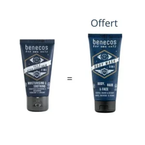 BENECOS FOR MEN ONLY BAUME VISAGE + FOR MEN ONLY GEL DOUCHE 3EN1 200ML OFFERT