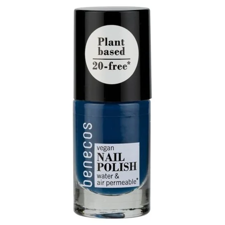 BENECOS NAIL POLISH - NORDIC BLUE - PERMÉABLE À L'EAU ET À L'OXYGÈNE 5ML