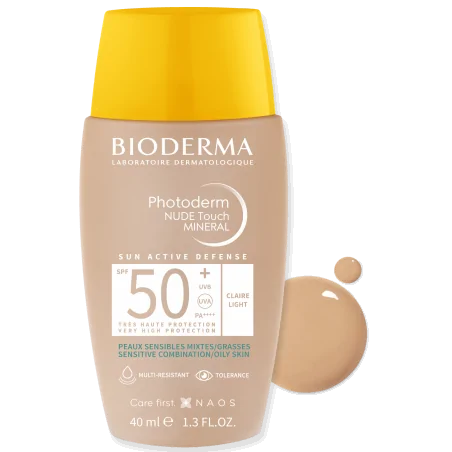 bioderma Photoderm NUDE Touch SPF 50+ Teinte Claire