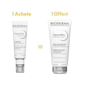 BIODERMA PIGMENTBIO DAILY CARE SPF 50 40ML Achete + PIGMENTBIO NETTOYANT 200ml Offert