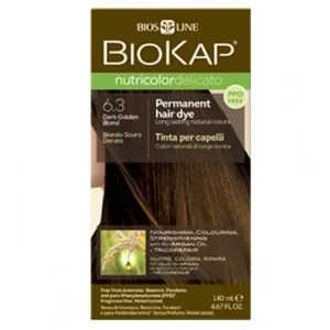 BIOKAP NUTRICOLOR DELICATO TEINTURE POUR CHEVEUX BLOND FONCÉ DORÉ 6.3