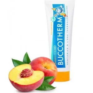 BUCCOTHERM Dentifrice Junior 7-12 ans Ice Tea Pêche certifié BIO 50ML