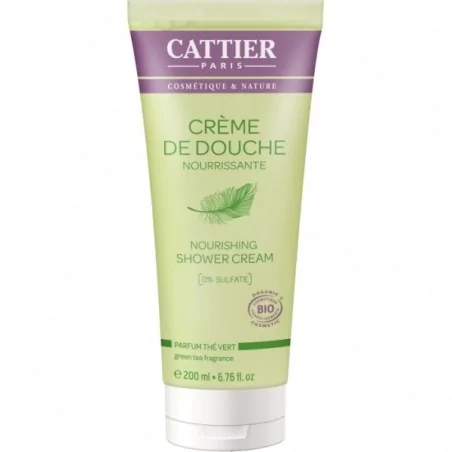 Cattier CREME DE DOUCHE NOURRISSANTE- parfum THE VERT 200ml