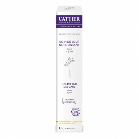 Cattier CREME DE JOUR NOURRISSANT PEAU SECHE ET SENSIBLES 50ml