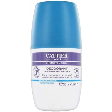CATTIER Déodorant Aloe vera fraîcheur marine bio 50ml