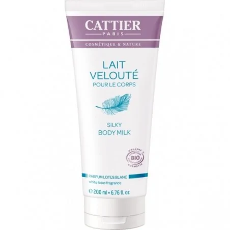 Cattier LAIT VELOUTE POUR LE CORPS-parfum LOTUS BLANC 200ml