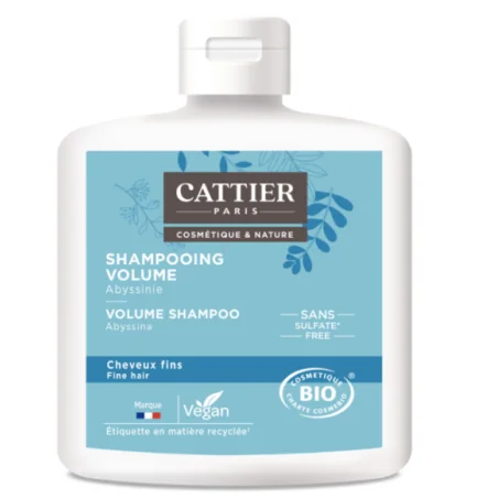 CATTIER SHAMPOOING VOLUME - 0% SULFATE CHEVEUX FINS 250 ML