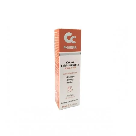 CC PHARMA Crème Eclaircissante Visage & Cou SPF 30+ 50ml
