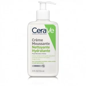 CERAVE CREME MOUSSANTE NETTOYANTE HYDRATANTE PEAUX SECHES 236ML