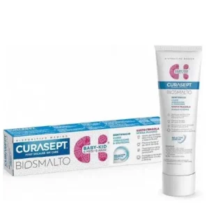 CURASEPT Dentifrice Biosmalt Baby-Kid Sans Fluor 6 Mois-6 Ans- Fraise 50 Ml