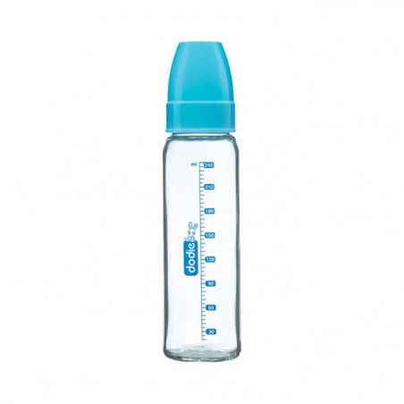 DODIE BIBERON COL ETROIT VERRE 240ML BLEU LAGOON