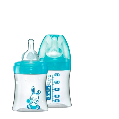 DODIE BIBERON INITIATION+ 150ML LAGOON VALENTIN 0-6 M TET RONDE 3 VIT D1