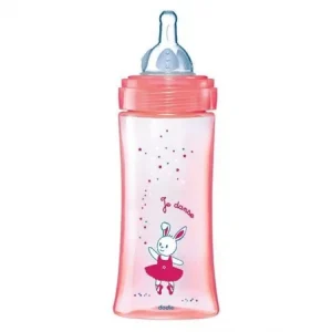 DODIE BIBERON INITIATION+ 330ML ROSE TÉTINE D3
