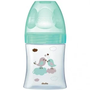 DODIE BIBERON INITIATION+ VERRE 150ML VERT OISEAUX 0-6 M TET RONDE 3 VIT D1
