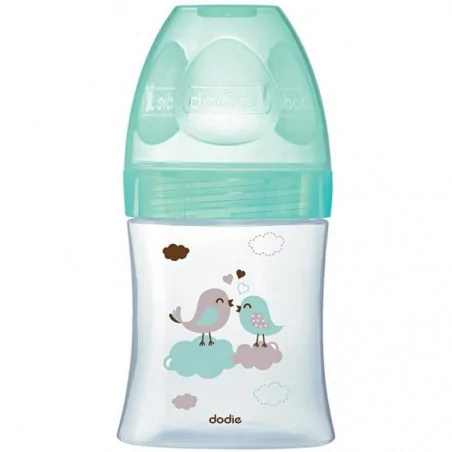 DODIE BIBERON INITIATION+ VERRE 150ML VERT OISEAUX 0-6 M TET RONDE 3 VIT D1