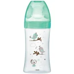 DODIE BIBERON INITIATION+ VERRE 270ML VERT OISEAUX 0-6 M TET RONDE 3 VIT D2