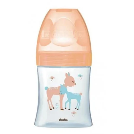 DODIE BIBERON SENS+ VERRE 150ML BEIGE BICHE 0-6 M TÉT PLATE D1