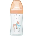DODIE BIBERON SENS+ VERRE 270ML BEIGE BICHE 0-6 M TÉT PLATE D2