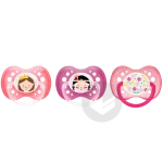 DODIE SUCETTE Anatomique A37 +18M FILLE INDIENNE PRINCESSE FLEURS