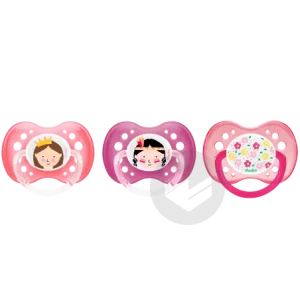 DODIE SUCETTE Anatomique A37 +18M FILLE INDIENNE PRINCESSE FLEURS