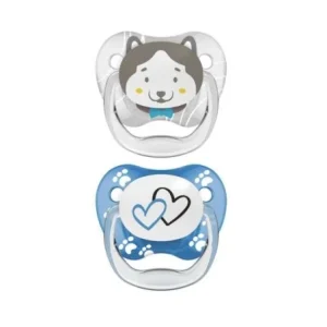 DR BROWNS SUCETTE PREVENT 6-18 MOIS PACK DE 2 Bleu