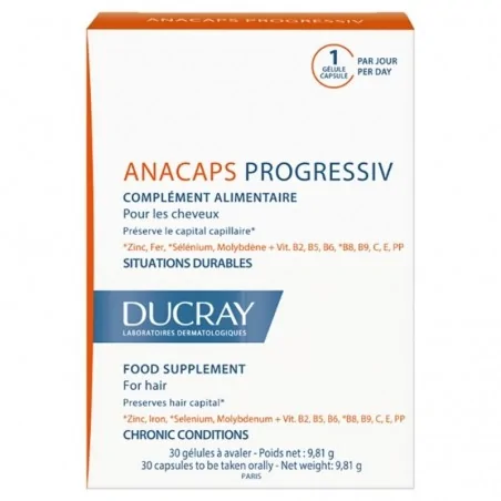 Ducray Anacaps Progressiv 30 capsules