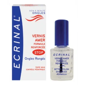 ECRINAL Vernis amer Stop ongles Rongés Totalement invisible.