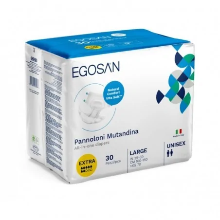 EGOSAN CHANGES COMPLETS NATURAL CONFORT 30Unités (7gttes) Taille L