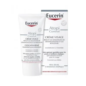 Eucerin atopicontrol Crème visage calmante 12% Oméga 50 ml