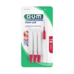 GUM TRAV-LER MANCHE PAR 4 UNITES AVEC BROSSETTE 1,4mm Fine
