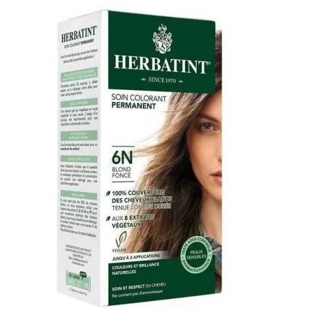 HERBATINT SOIN COLORANT PERMANENT 6N BLOND FONCE