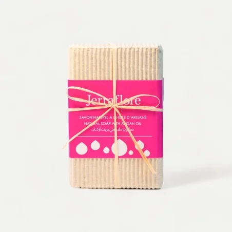 JERRAFLORE PAIN A L'ARGANE 100g Savon Naturel, Visage Et Corps