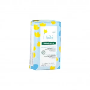 Klorane - Savon surgras doux Calendula apaisant - Bébé - Peau normale - Visage et Corps 250 g